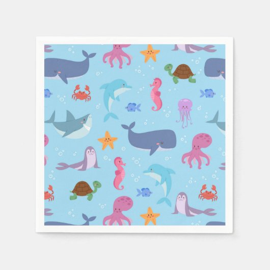 Zee Dieren Servet (Voorkant)
