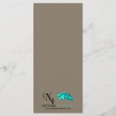 Zee Dieren Strand Bruiloft Menu (Achterkant)