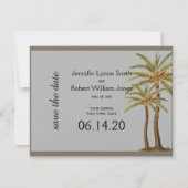 Zee Dieren Strand Bruiloft Save the Date (Voorkant)