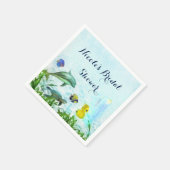 Zee Dieren Strand Waterverf Elegant Party Custom Servet (Hoek)