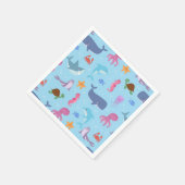 Zee Dieren Verjaardagsfeest Servet (Hoek)