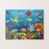 Zee dieren visje puzzel gift Onderwater Zee Levens Legpuzzel (Horizontaal)