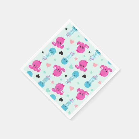 Zee Dieren, Zeeleven, Octopus, Kwal, Harten Servet (Hoek)