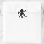 Zee Dierlijke octopus Silhouette Vierkante Sticker (Tas)
