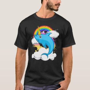 Zee Dierlijke regenboog Sharkicorn Fantasy Creatur T-shirt