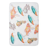 Zee dierpatroon badmat (Voorkant Verticaal)