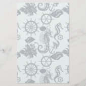  Zee dierpatroon Briefpapier (Voorkant)