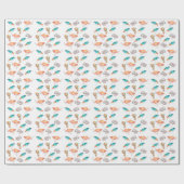 Zee dierpatroon cadeaupapier (Vlak)