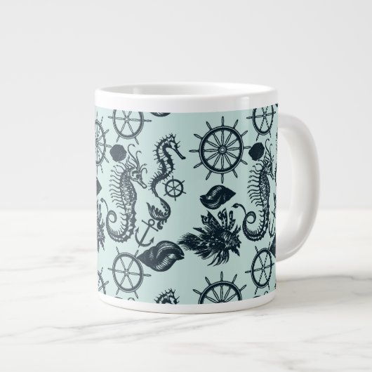  Zee dierpatroon Grote Koffiekop (Voorkant rechts)