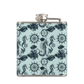  Zee dierpatroon Heupfles (Achterkant)