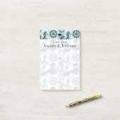  Zee dierpatroon | Jouw namen toevoegen Post-it® Notes (Op bureau)