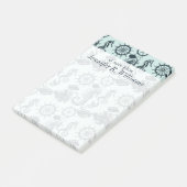  Zee dierpatroon | Jouw namen toevoegen Post-it® Notes (Schuin)