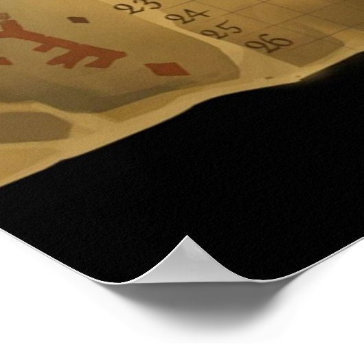 Zee dieven kaart poster (Hoek)