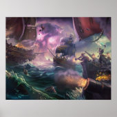 Zee dieven strijd poster (Voorkant)