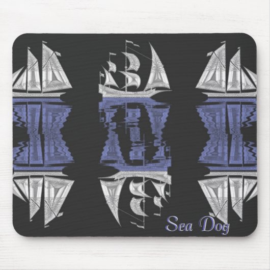 Zee Dog Nautische Muismat (Voorkant)