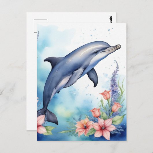Zee Dolfijn Briefkaart (Voorkant / Achterkant)