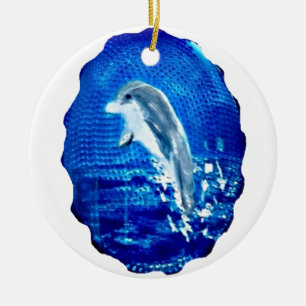 Zee dolfijn keramisch ornament