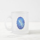 Zee dolfijn matglas koffiemok (Links)