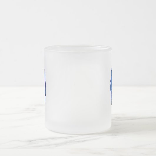 Zee dolfijn matglas koffiemok (Center)