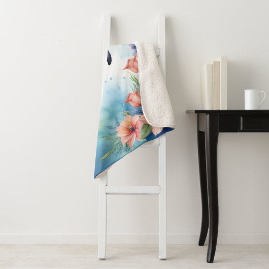 Zee Dolfijn Sherpa Deken (In situ)