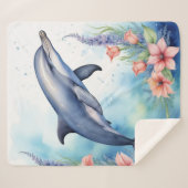 Zee Dolfijn Sherpa Deken (Voorkant (horizontaal))