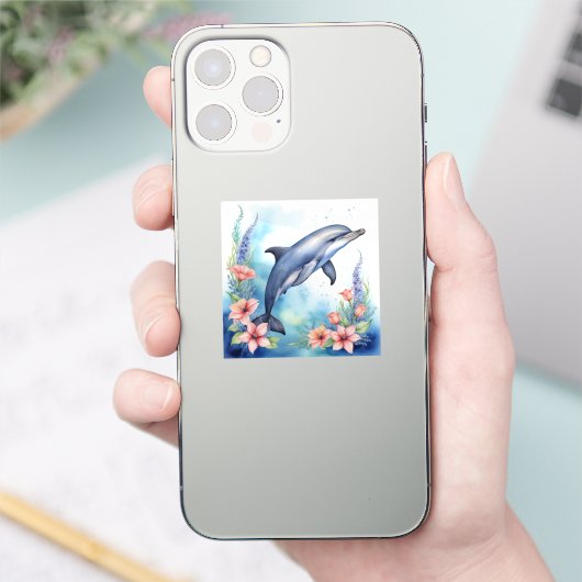 Zee Dolfijn Sticker (Telefoon)