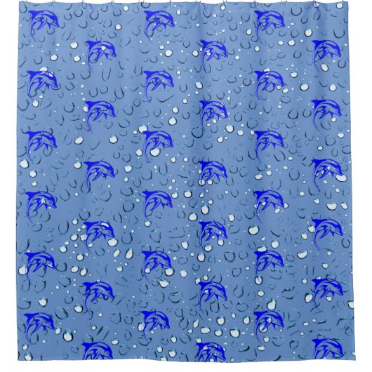 Zee Dolphin Natuur Fun Douchegordijn (Voorkant)