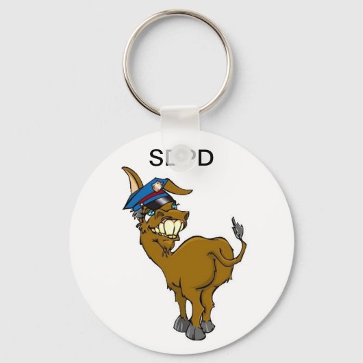 Zee Donkey PD Sleutelhanger (Voorkant)