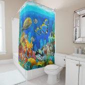 Zee douchegordijn (In situ)