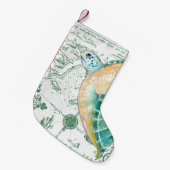 Zee Draai Kaart wit Kleine Kerstsok (Voorkant (Hangend))