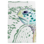 Zee Draai Kaart wit Medium Cadeauzakje (Achterkant)