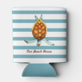 Zee Draai ons winkelhuis om met donkere Aqua Strip Blikjeskoeler (Achterkant)