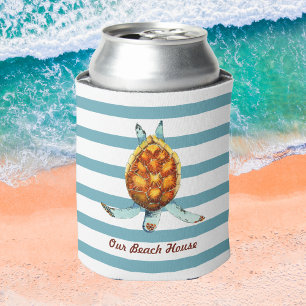 Zee Draai ons winkelhuis om met donkere Aqua Strip Blikjeskoeler