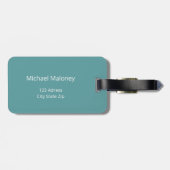 Zee draaiboeken Patroon wit groen Bagagelabel (Achterkant horizontaal)