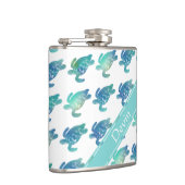 Zee Draaien Blauwe Groene Maatkolf Heupfles (Rechts)