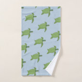 Zee Draaien op wonderbaarlijk blauw handdoekje Bad Handdoek (Handdoek)