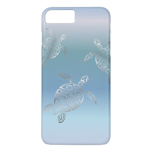 Zee Draaien Zilverblauw verloop Case-Mate iPhone Case (Achterkant)