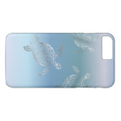 Zee Draaien Zilverblauw verloop Case-Mate iPhone Case (Achterkant (Horizontaal))