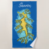 Zee draak cartoon handdoek (Voorkant)