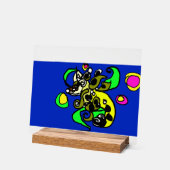 Zee draak kunst acryl bord (Hoek)