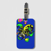 Zee draak kunst bagagelabel (Voorkant (verticaal))
