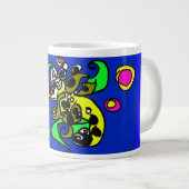 Zee draak kunst  grote koffiekop (Voorkant rechts)