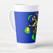 Zee draak kunst  latte mok (Linkerhoek)