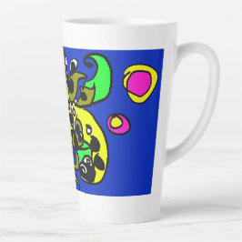 Zee draak kunst latte mok