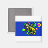 Zee draak kunst  magneet (Voorkant / Achterkant)