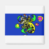 Zee draak kunst magneet (Voorkant)