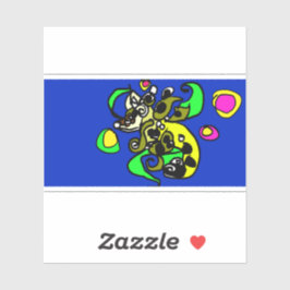 Zee draak kunst  sticker