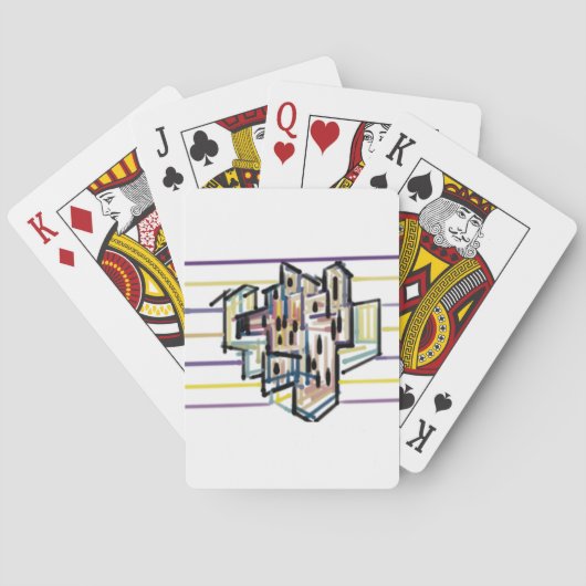 Zee Draak zomer vreugde Pokerkaarten (Achterkant)