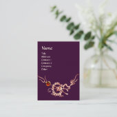 ZEE DRACON 2 RUBY MONOGRAM wit rood paars Visitekaartje (Staand voorkant)
