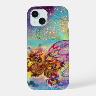 ZEE DRACON Aqua Blauwe Fantasie iPhone 15 Case